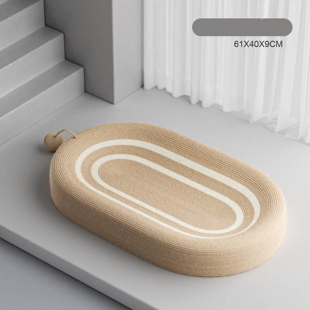 Large Oval Woven Cat Scratcher Bed – 21 Styles