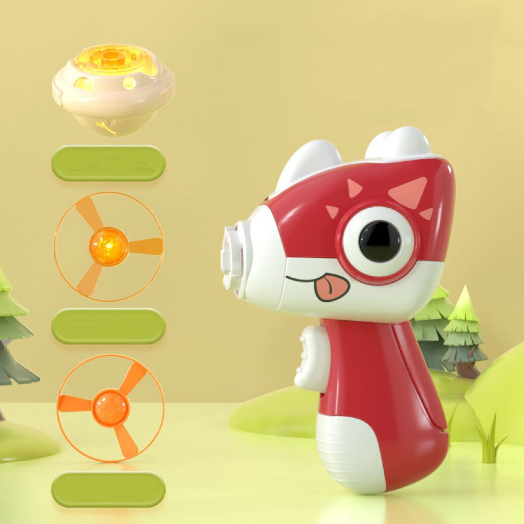 Handheld Flying Disc Launcher Cat Toy – 3 Colors