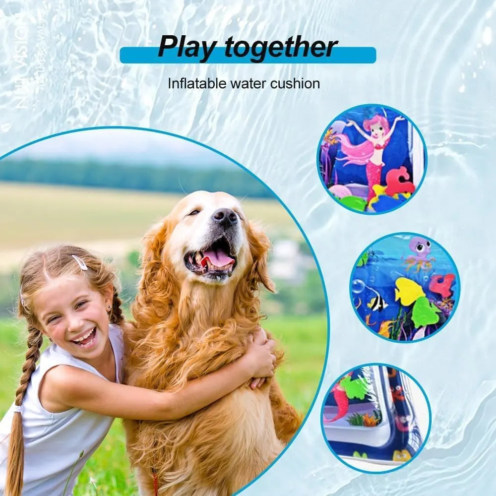 Water-Filled Sensory Play Mat for Cats – 26 to 42 in