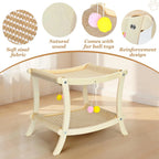 Double-Tier Cat Hammock & Scratcher with Hanging Toys – 2 Styles