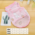 Lightweight Printed Cat Vest – XS to XL