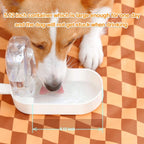 Portable 2-in-1 Pet Water Bottle & Food Bowl