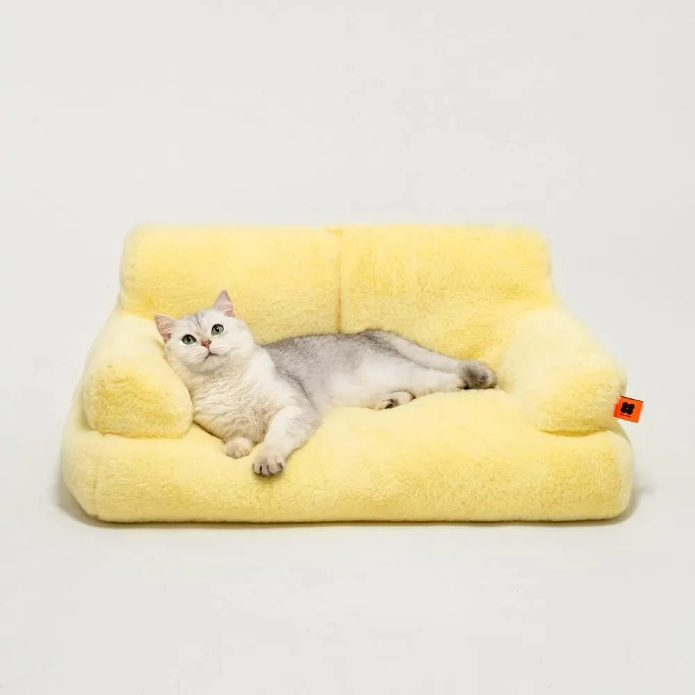 Bolstered Pet Sofa Bed with Accent Pillow – 11 Styles