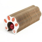 Expandable Cardboard Cat Scratcher with Ball Track