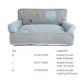 Striped Bolster Pet Sofa Bed – 2 Styles, 3 Sizes