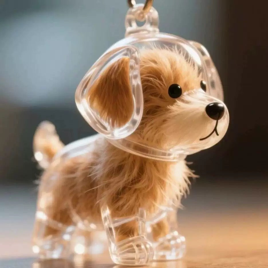 Pet Fur Keepsake Keychains – 2-Piece Set, 7 Styles
