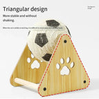 Sisal Cat Scratch Ball with Wooden Base