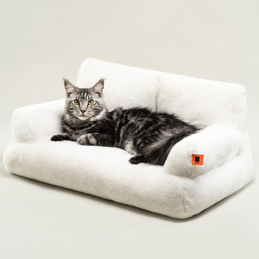 Bolstered Pet Sofa Bed with Accent Pillow – 11 Styles