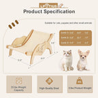 Adjustable Foldable Cat Hammock Chair with Sisal Option