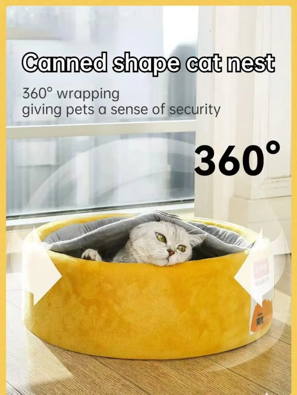Can-Shaped Cat House & Sofa Bed