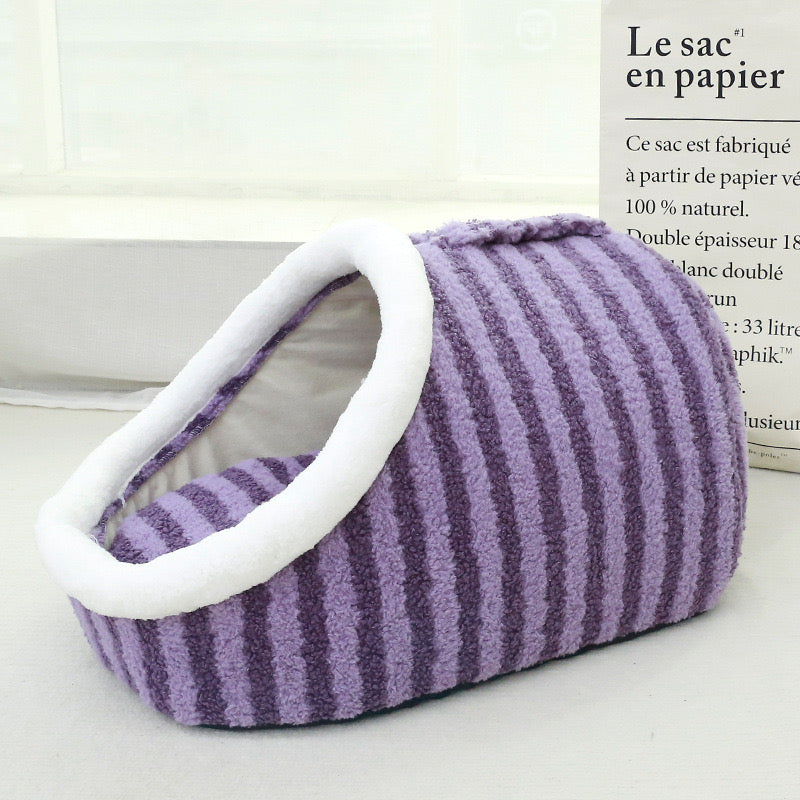 Slipper-Shaped Cave Bed for Indoor Cats