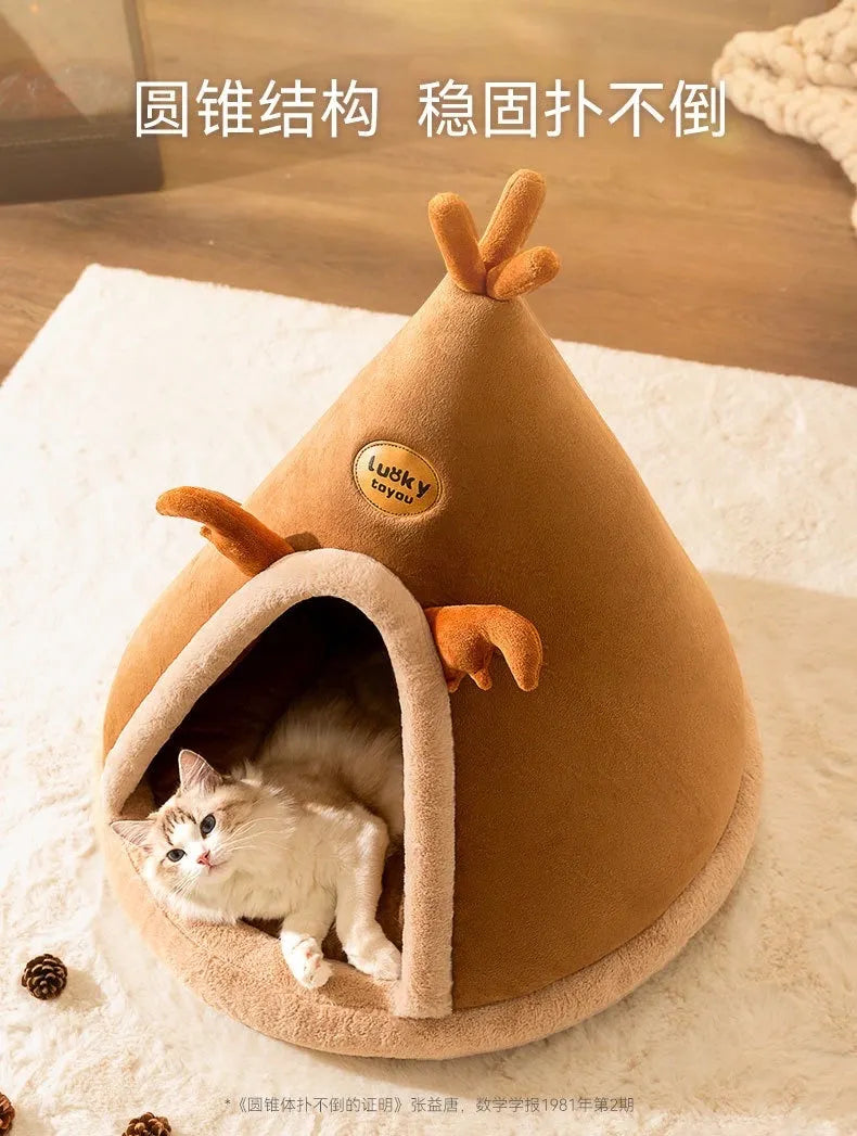 Indoor Cat Tent Nest Bed – 6 Styles & 4 Sizes