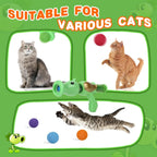 Foam Ball Launcher Set for Interactive Cat Play