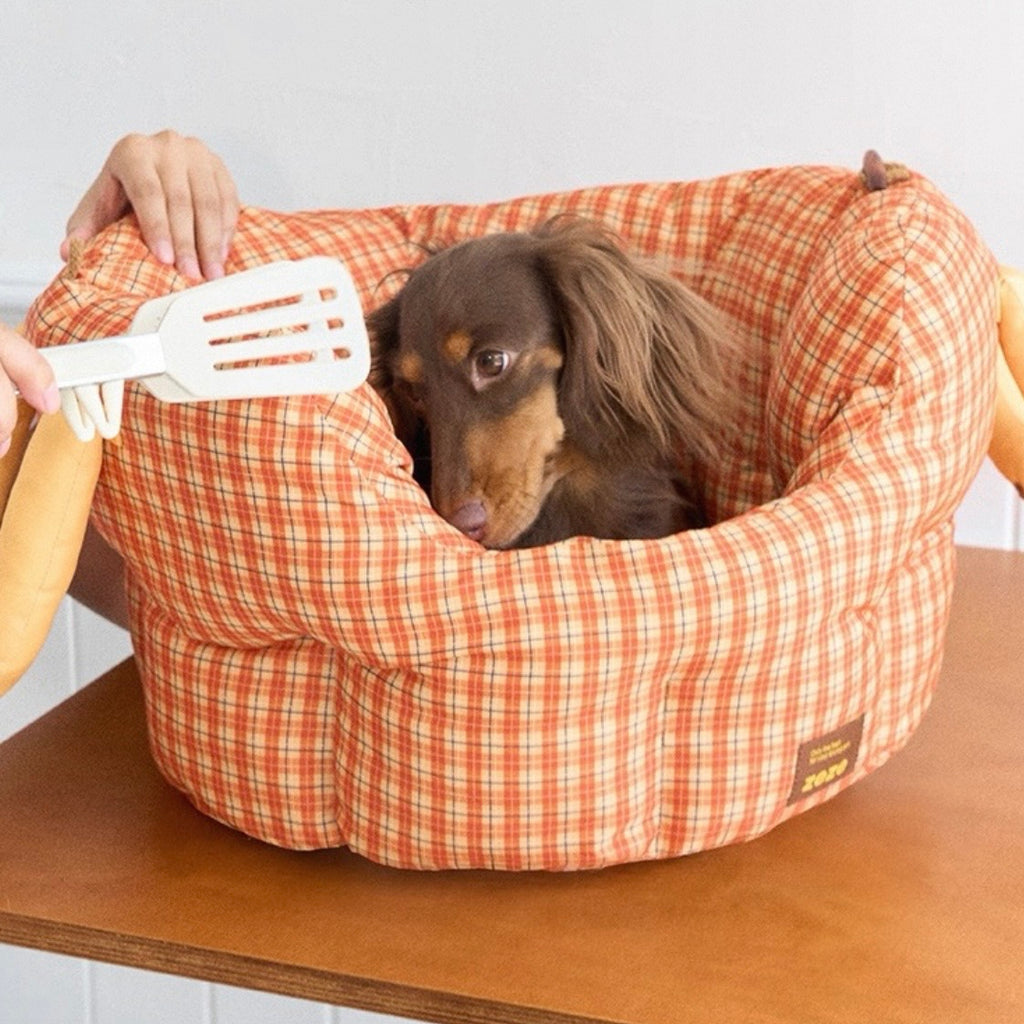 Portable Bolster Pet Travel Bed with Handle – 2 Colors