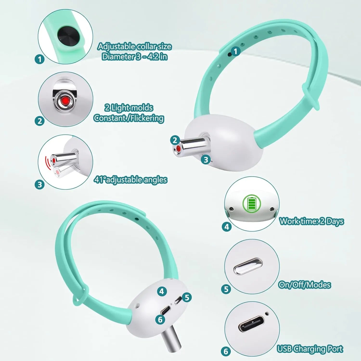 Automatic Hands-Free Cat Laser Collar Toy