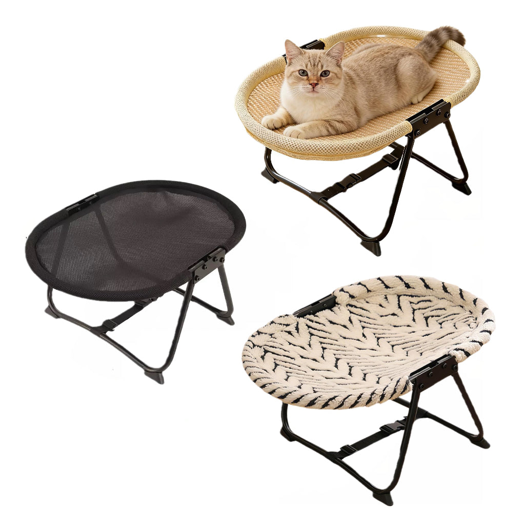 Foldable Elevated Round Pet Chair – Single or Multi-Color Set