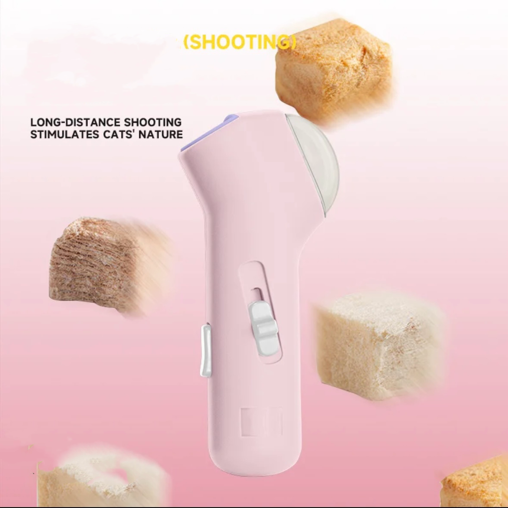 Spring-Loaded Pet Treat Launcher – 3 Options