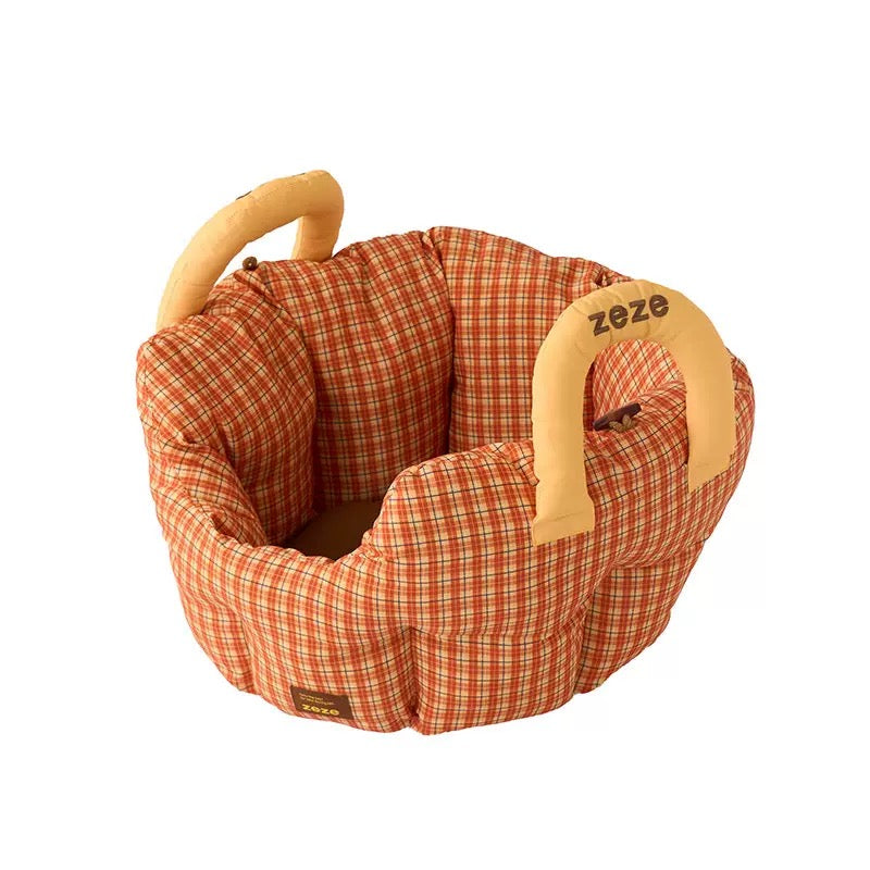 Portable Bolster Pet Travel Bed with Handle – 2 Colors