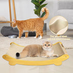 Curved Wooden Sisal Cat Hammock Scratcher