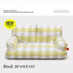 Bolstered Pet Sofa Bed with Accent Pillow – 11 Styles