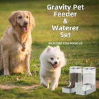 Gravity Pet Feeder & Water Dispenser – Single or Set