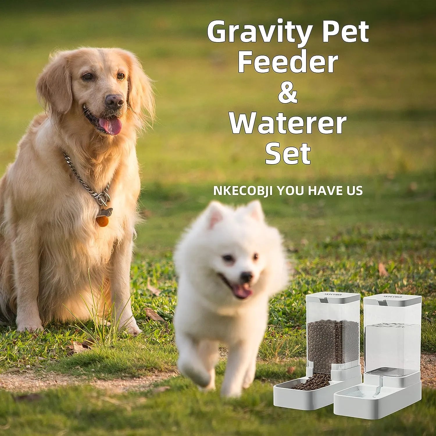 Gravity Pet Feeder & Water Dispenser – Single or Set