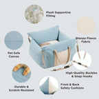 Bolstered Small Pet Car Seat & Travel Bed – 9 Colors
