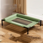 Elevated Pet Bed with Padded Safety Bolsters – 3 Styles