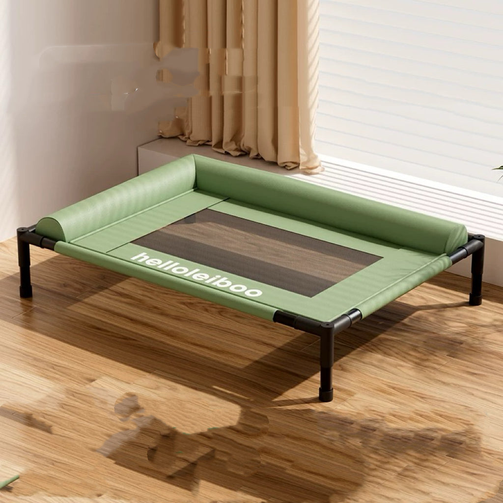 Elevated Pet Bed with Padded Safety Bolsters – 3 Styles
