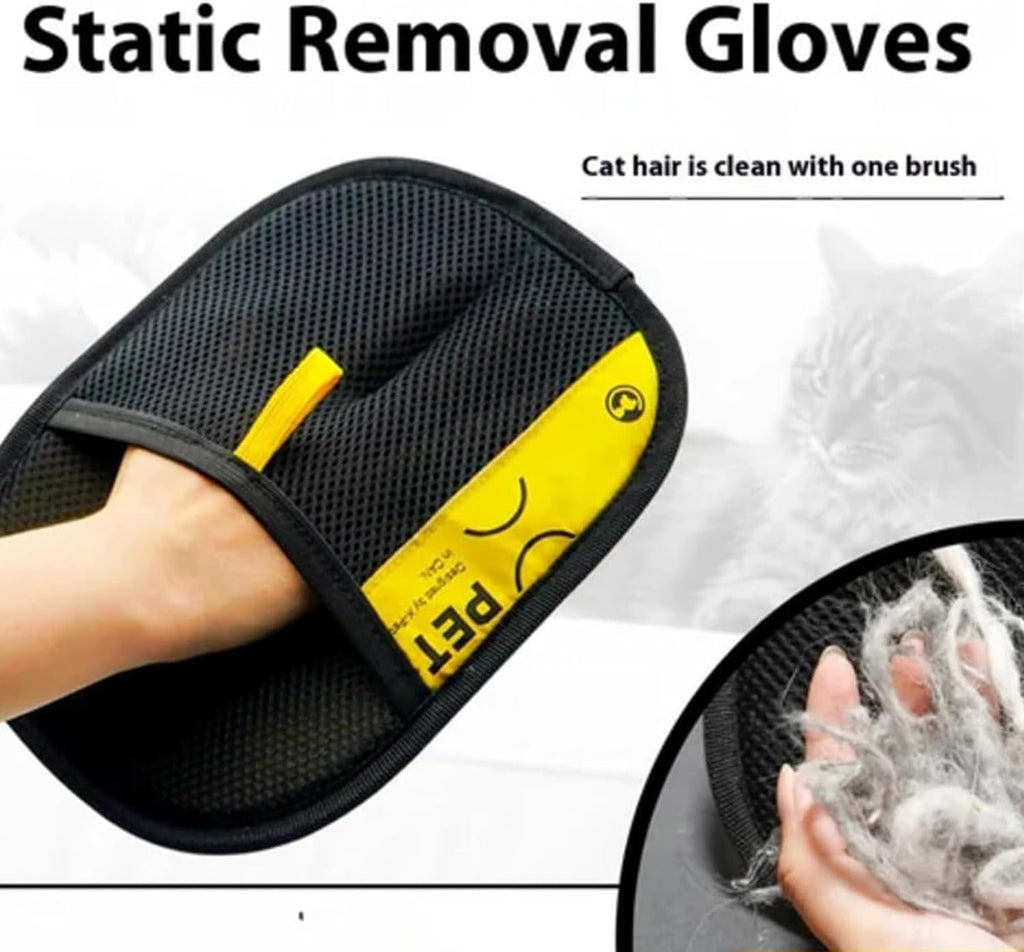 Double-Sided Pet Grooming Glove for Dogs and Cats – 1 or 2 Pack