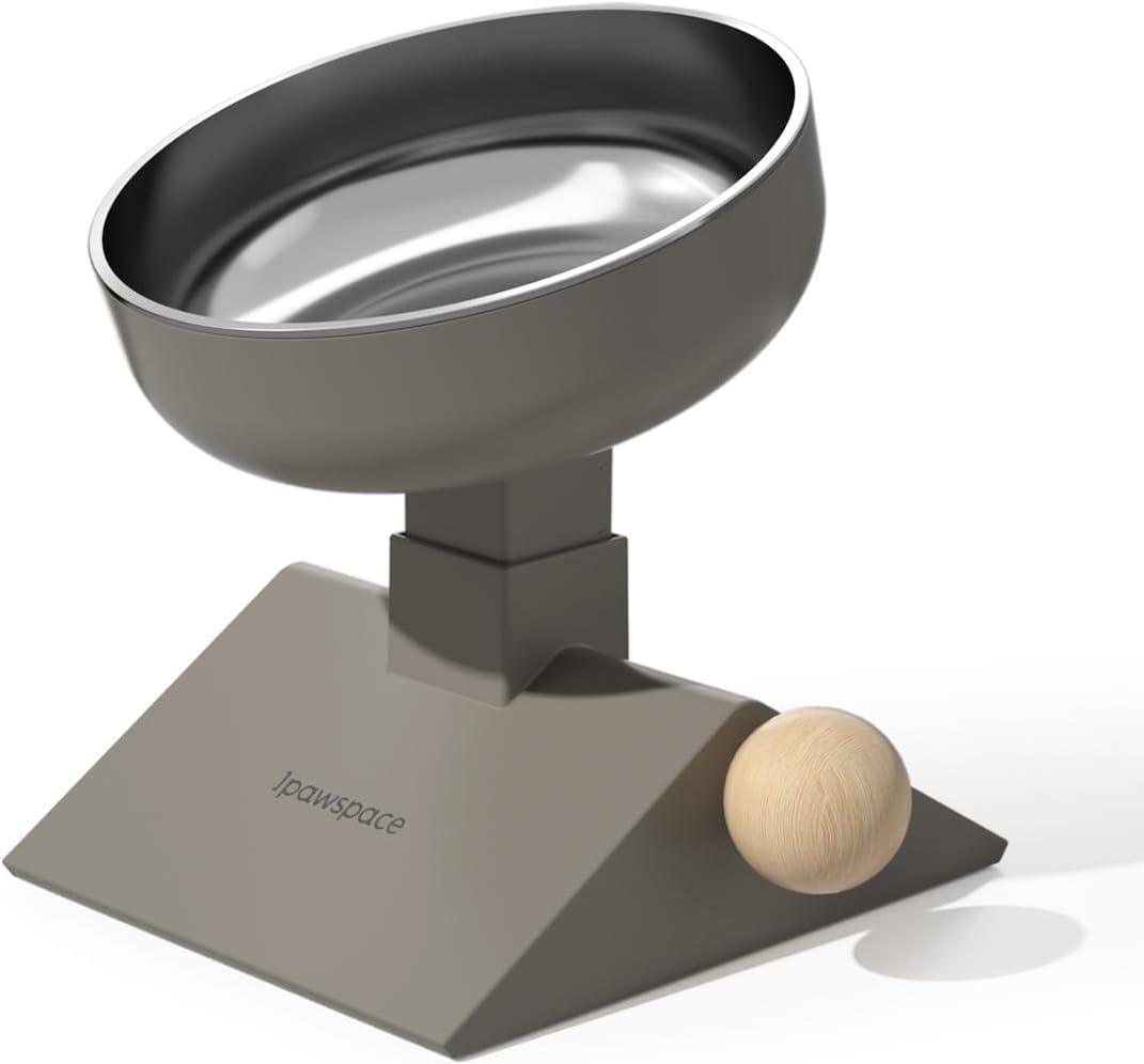3-Level Adjustable Elevated Stainless Steel Pet Bowl