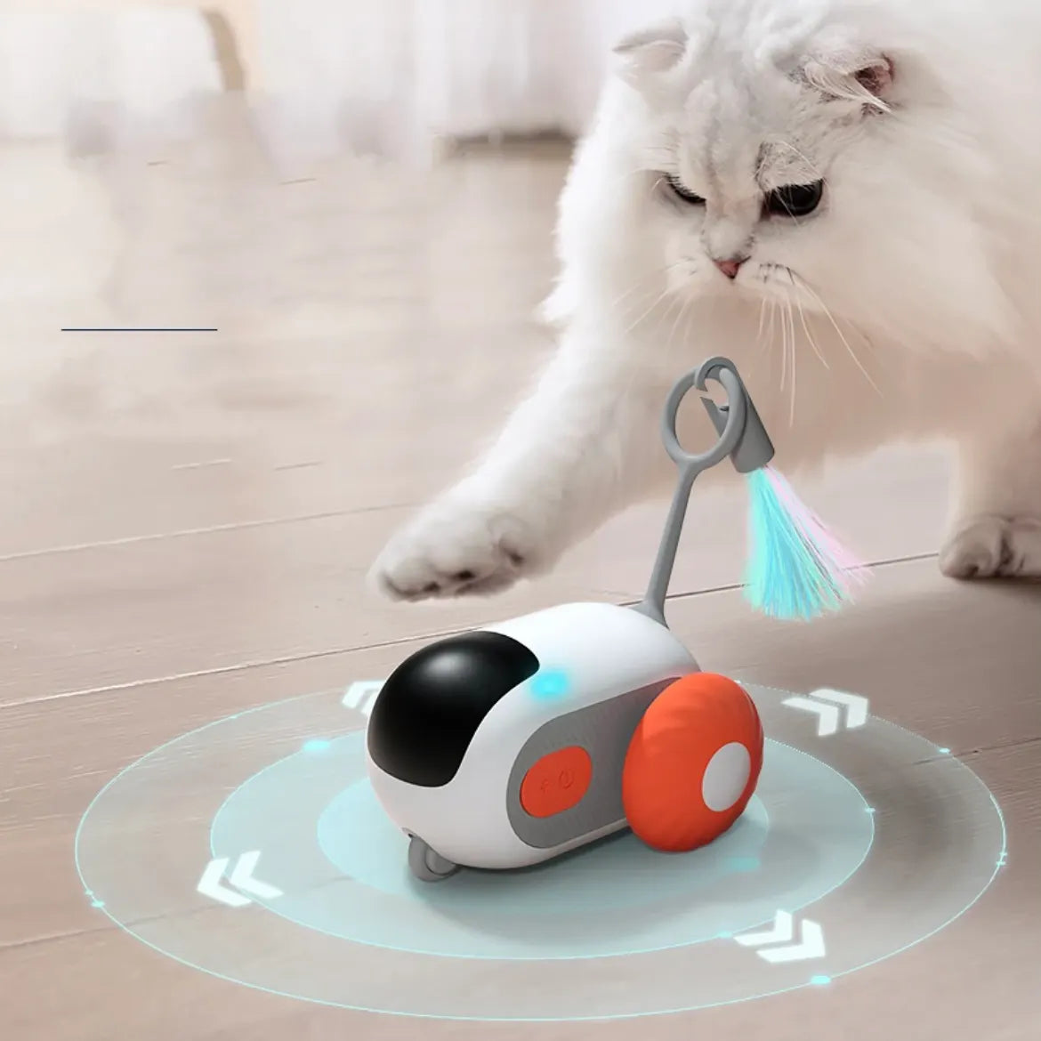 Remote Control Cat Chase Car with Teaser Tail