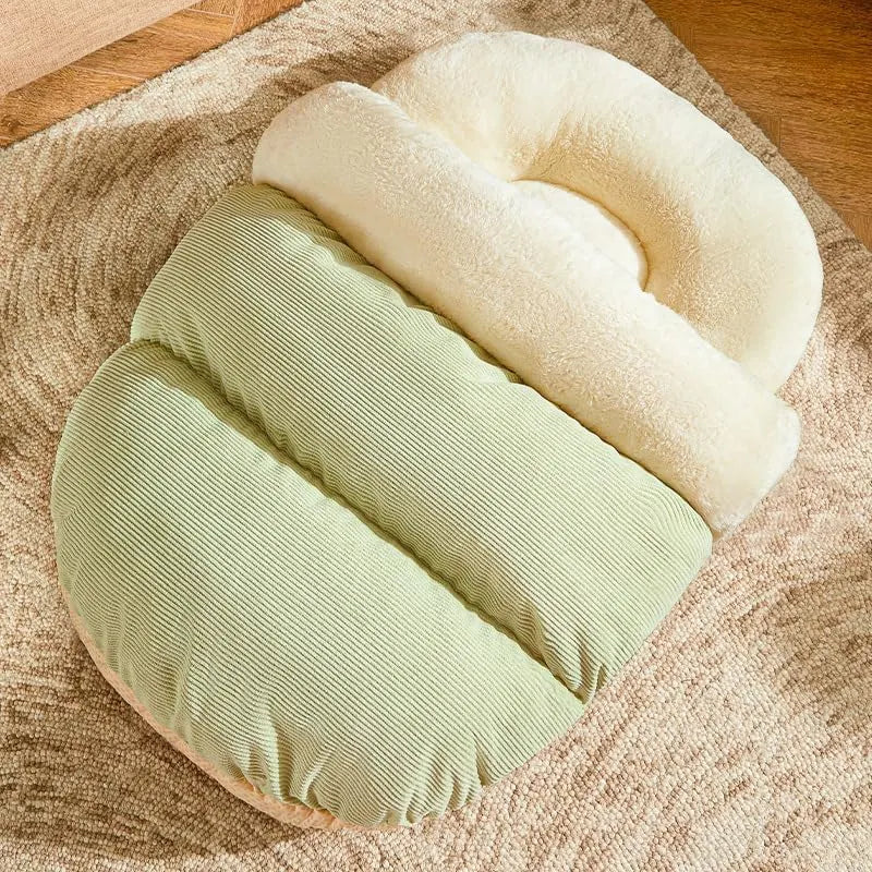 Plush Cave Pet Bed for Cats & Small Dogs – 2 Styles, 5 Sizes