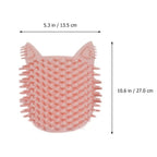 Corner-Mounted Cat Self-Grooming Brush