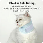 Breathable Adjustable Elizabethan Recovery Collar for Cats