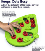 Leaf-Shaped Sliding Pet Treat Puzzle – 2 Colors