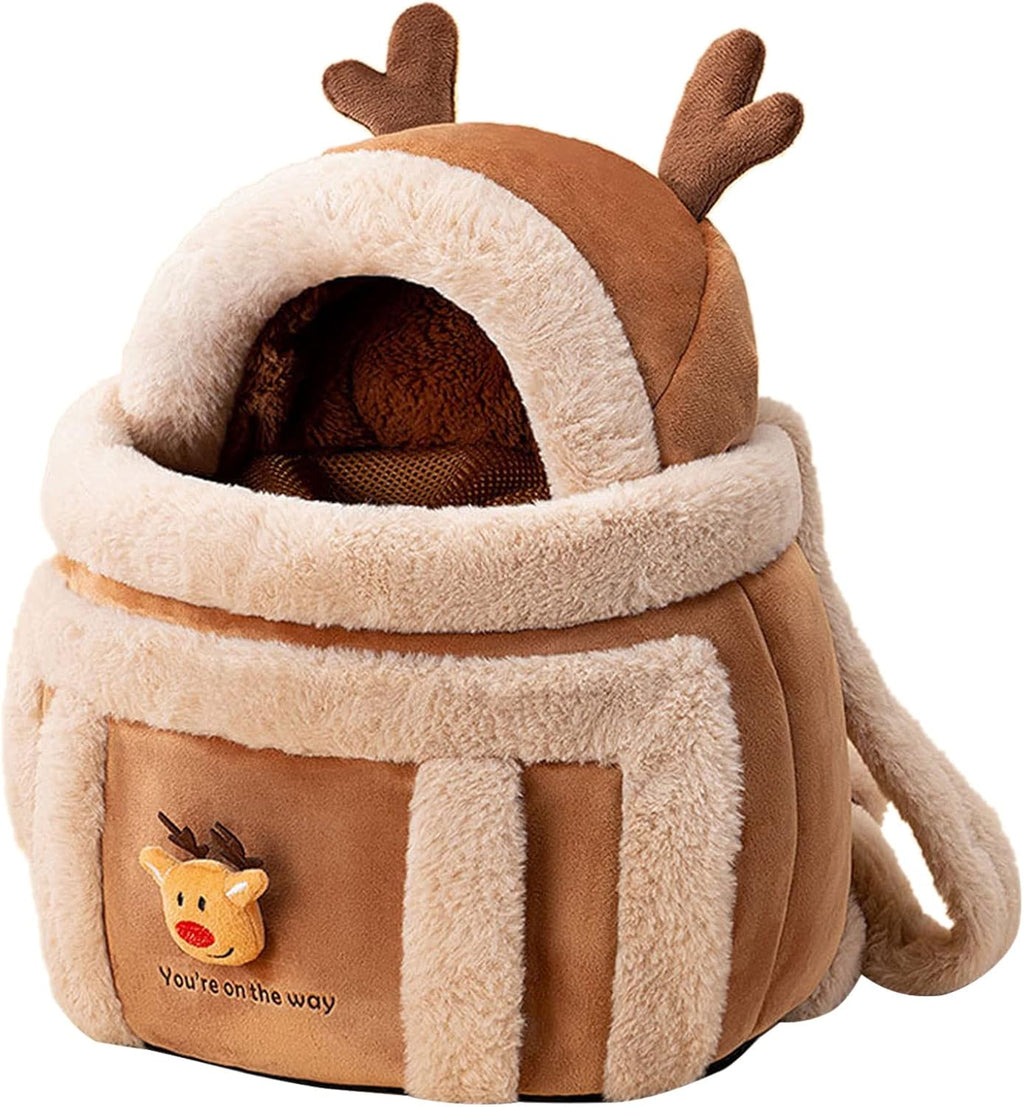 Plush Winter Pet Carrier Backpack – 6 Styles, 2 Sizes