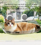 Clear Window-Mounted Cat Hammock – 2 Colors