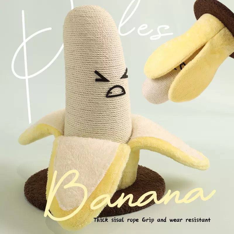 Banana-Shaped Sisal Cat Scratching Post