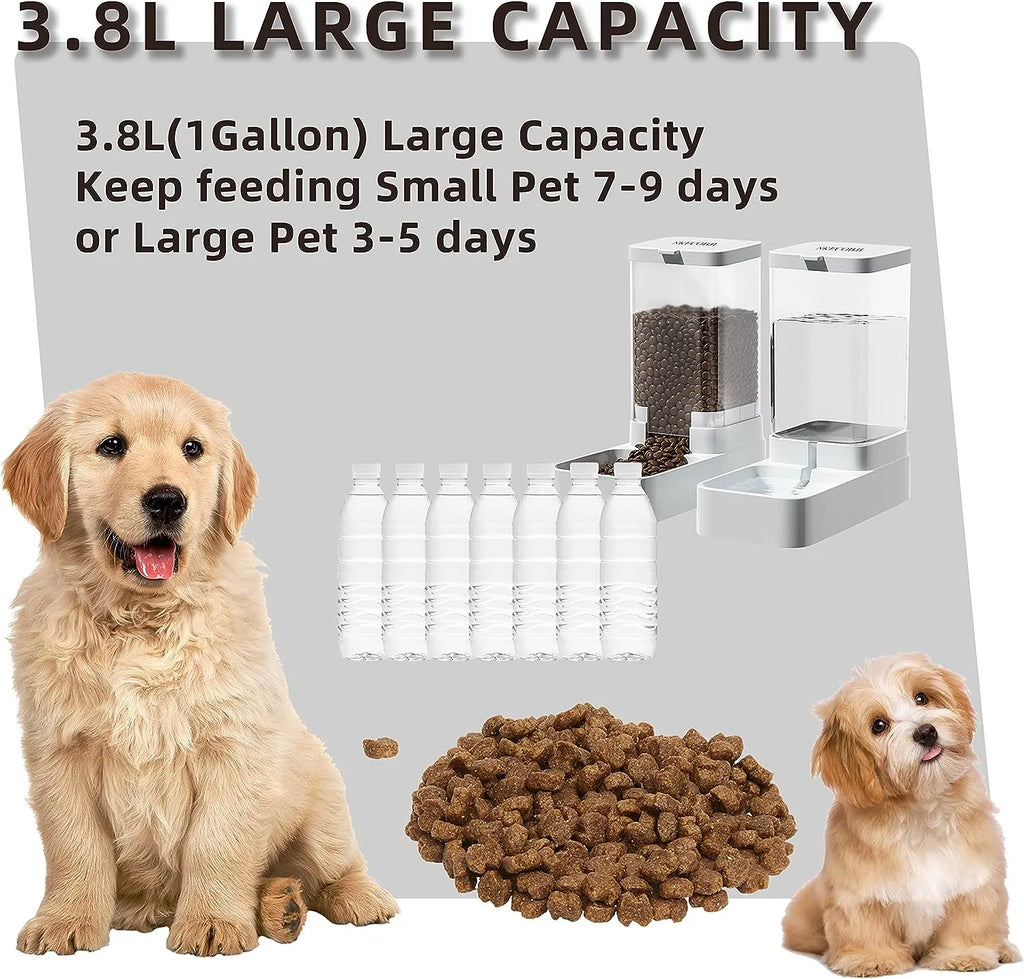 Gravity Pet Feeder & Water Dispenser – Single or Set