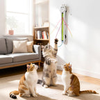 Wall-Mounted Automatic Retractable Rope Cat Toy – 1 or 2 Pack