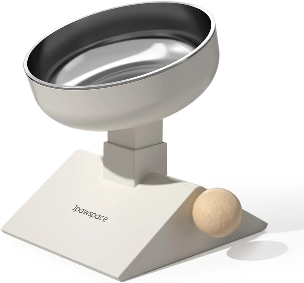 3-Level Adjustable Elevated Stainless Steel Pet Bowl