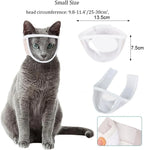 Transparent Cat Grooming Muzzle for Nail Trimming