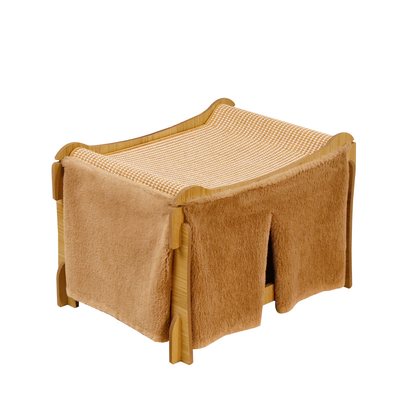 2-Tier Cat Hammock Bed with Optional Door Curtain
