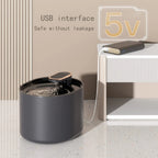 Round Pet Water Fountain with Filter Option – Black or White