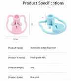 Portable Bottle-Fed Gravity Pet Water Dispenser – 2 Colors