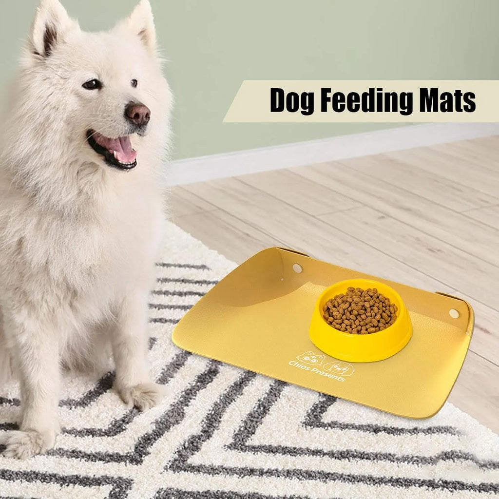 Water-Resistant Non-Slip Pet Feeding Mat – 9 Designs
