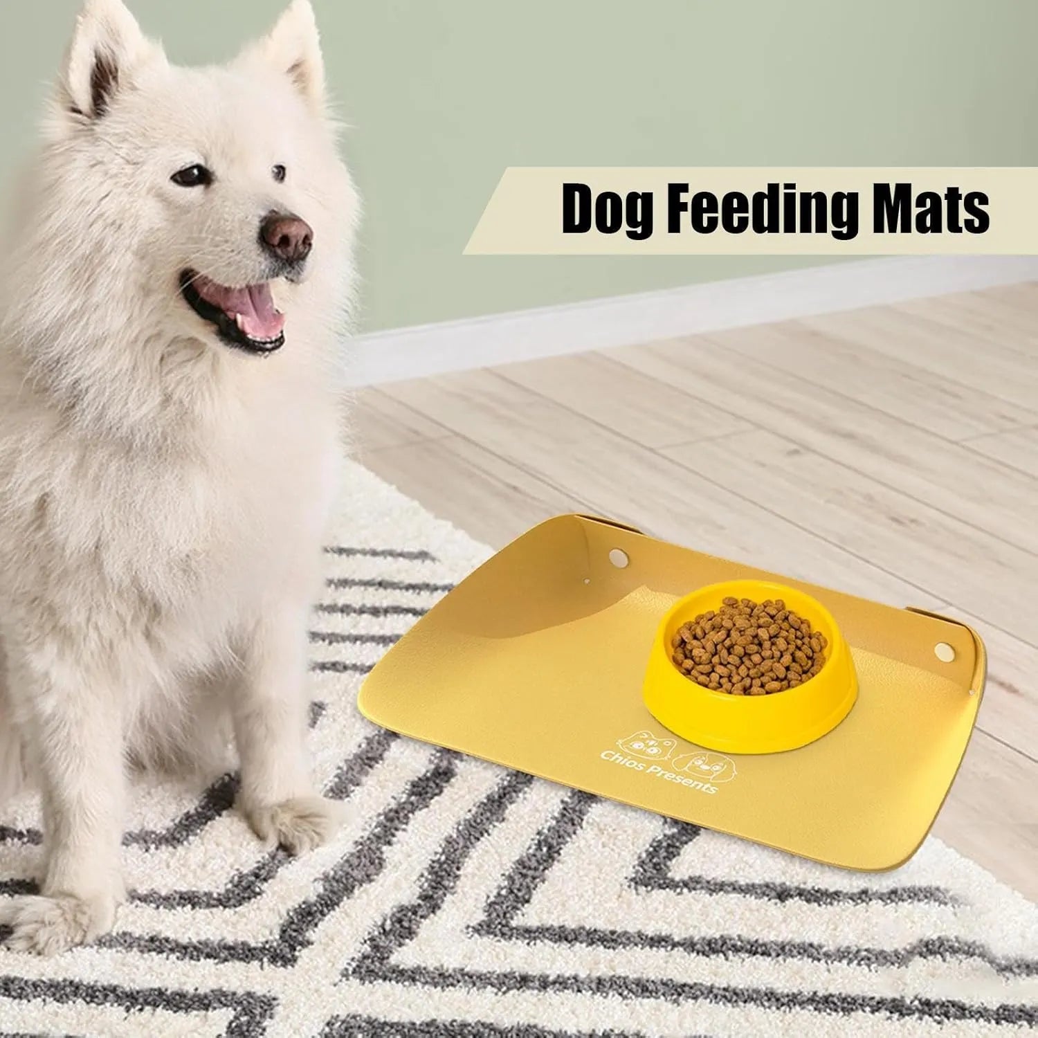Water-Resistant Non-Slip Pet Feeding Mat – 9 Designs
