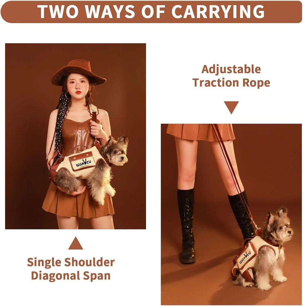 Supportive Small Dog Vest Harness – 2 Colors, 4 Sizes