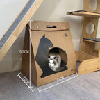Foldable Cardboard Paper Cat House